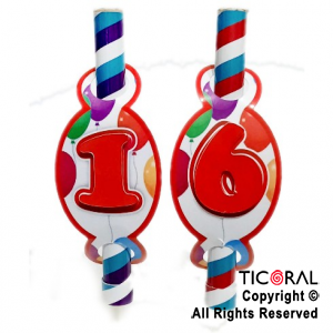 SET BENGALAS MULTICOLOR CON NUMEROS INTERCAMBIABLES (0 A 9) X 1